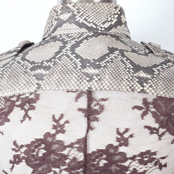 Dolce&Gabbana 42 US 6 python lace blouse jacket dress Sp 2005 snakeskin - Picture 9 of 16